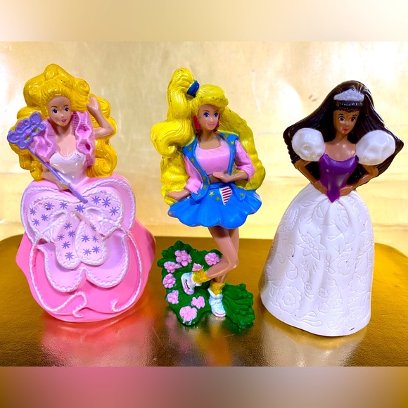 BARBIE VTG 1991 MCDONALD’S HAPPY MEAL TOY BUNDLE OF 3 PVC FIGURINES MATTEL - Picture 1 of 15